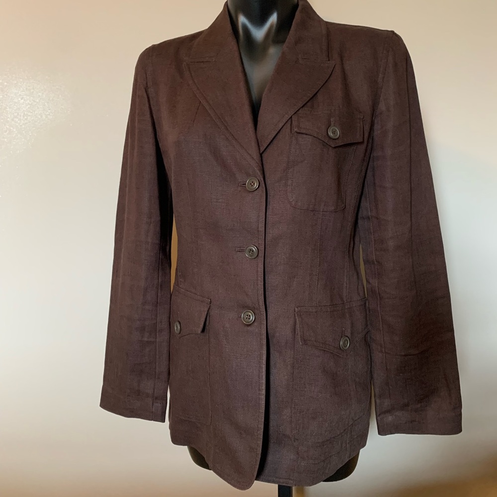 Apostrophe Linen Blazer